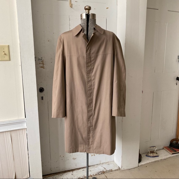 Nino Cerruti Vintage Rue Royale Taupe Trench Coat - Picture 2 of 10